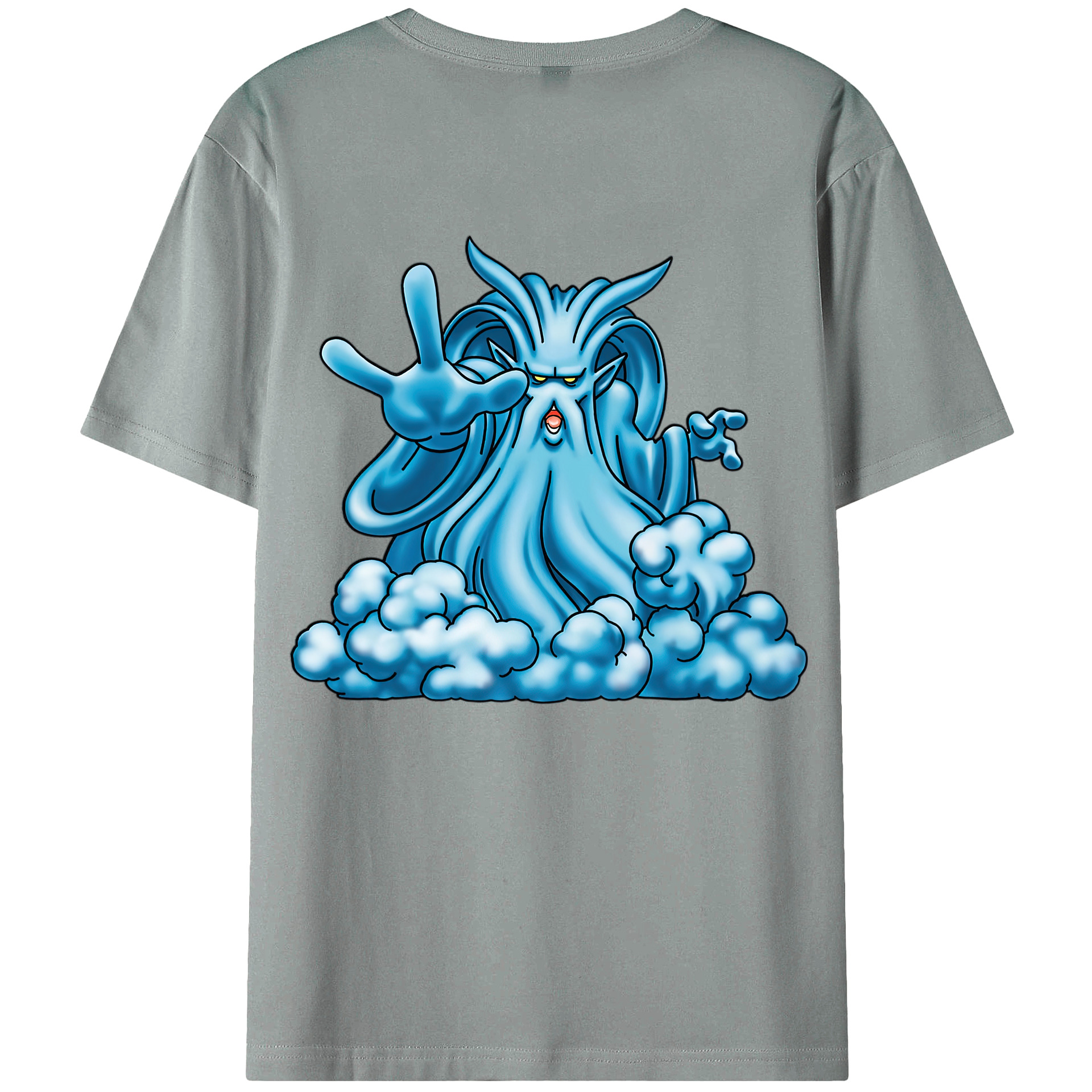 （画像用） ドラゴンクエスト Doragon Kuesuto Dragon Quest 綿100％ メンズ半袖Tシャツ（バックプリント） 通気性